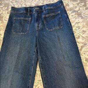 J. Crew Dark Blue Flare Jeans